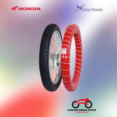 Atlas Honda Tyre with Tube Rear CD70 6Ply